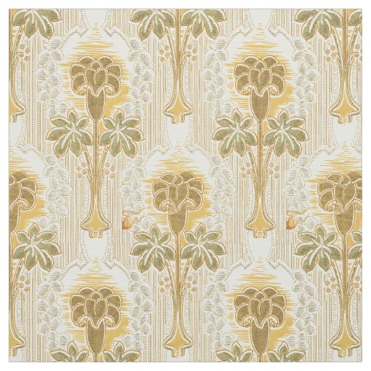 Viktorianisches Jugendstil-Blume-Muster Stoff (Muster)