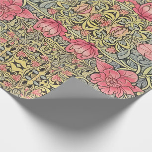 Viktorianisches Jugendstil-Inspiriertes Blume-Must Geschenkpapier
