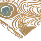 Viktorianisches Jugendstil-Pfauenfedermuster Kurzer Tischläufer (Ecke)