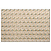 Viktorianisches Jugendstil-Pfauenfedermuster Stoff (Yard (91,4 cm))