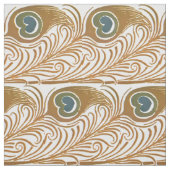 Viktorianisches Jugendstil-Pfauenfedermuster Stoff (Muster)