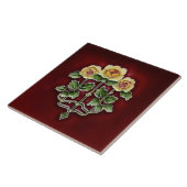 Viktorianisches Jugendstil-Rose Antiquariat Repro Fliese (Seite)