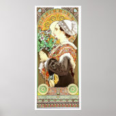 Viktorianisches Jugendstil-Schloss aus dem Sand Poster (Vorne)