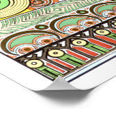 Viktorianisches Jugendstil-Schloss aus dem Sand Poster (Ecke)