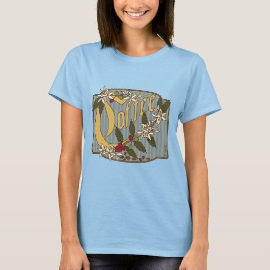 Viktorianisches Kaffeezeichen T-Shirt (Vorderseite)