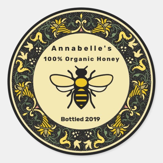 Viktorianisches Karton-Label 2 Runder Aufkleber (Vorderseite)