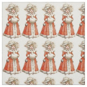 Viktorianisches Kind im Winter Stoff (Muster)