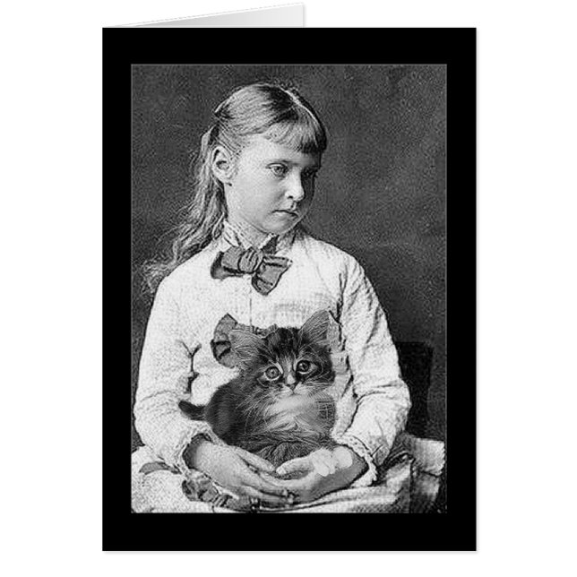 Viktorianisches Kind und Kitten (Vorne)