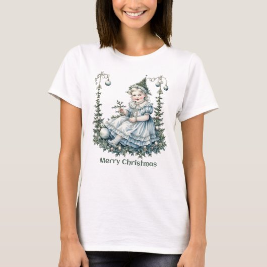Viktorianisches Kind Weihnachtsbaumhut T - Shirt (Vorderseite)