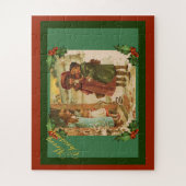 Viktorianisches Kinder-Weihnachtsferien-Rätsel Puzzle (Vertikal)