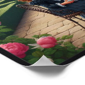 Viktorianisches Kindergarten Tea Party Vintag Poster (Ecke)