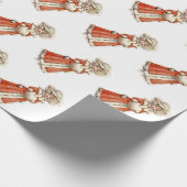 Viktorianisches Kinderpapier-Puppentuppe Winterman Geschenkpapier (Ecke)