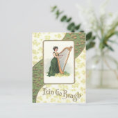 Viktorianisches Kleeblatt für Frauen Postkarte (Stehend Vorderseite)