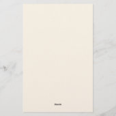 Viktorianisches Kleid mit rosa Bogen Briefpapier (Rückseite)