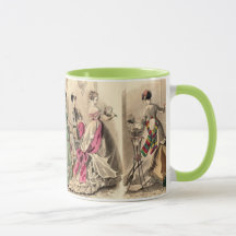 Viktorianisches Kleid mit rosa Bogen