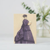 Viktorianisches Kleid Postkarte (Stehend Vorderseite)
