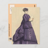 Viktorianisches Kleid Postkarte (Vorne/Hinten)