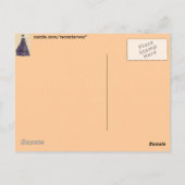 Viktorianisches Kleid Postkarte (Rückseite)