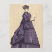 Viktorianisches Kleid Postkarte (Vorderseite)