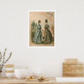 Viktorianisches Kostümposter Poster (Küche)