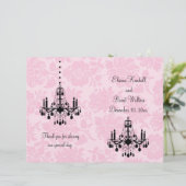 Viktorianisches Kronleuchter-Hochzeitsprogramm (Stehend Vorderseite)