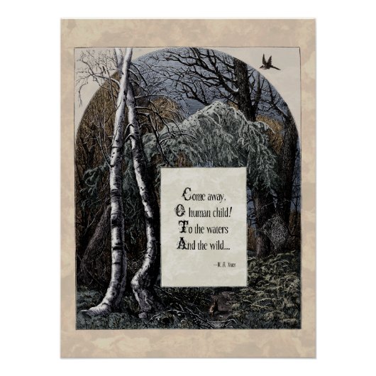 Viktorianisches Kunstgedicht Years "The Stolen Chi Poster (Vorderseite)