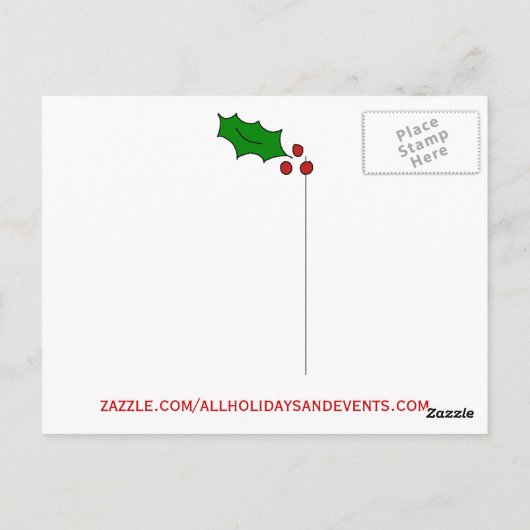 Viktorianisches Lebkuchen Postkarte (Rückseite)