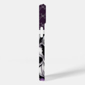 Viktorianisches Lila Schwarzes Silber Case-Mate iPhone Hülle (Rückseite / Rechts)