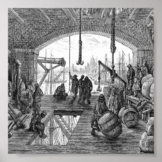 Viktorianisches London - Galerie an der Themse Poster (Vorne)