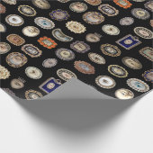 Viktorianisches Lover's Eyes-Geschenkpapier Geschenkpapier (Ecke)