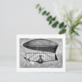 Viktorianisches Luftschiff Dirigible Blimp Postkarte (Stehend Vorderseite)