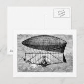 Viktorianisches Luftschiff Dirigible Blimp Postkarte (Vorne/Hinten)