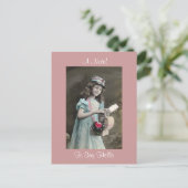 Viktorianisches Mädchen ganz verkleidet! Postkarte (Stehend Vorderseite)