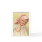 Viktorianisches Mädchen in rosa Faust