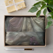 Viktorianisches Mädchen mit Regenschirm-Decoupage Seidenpapier (Geschenk)