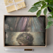 Viktorianisches Mädchen mit Rosen Découpage Seidenpapier (Geschenk)