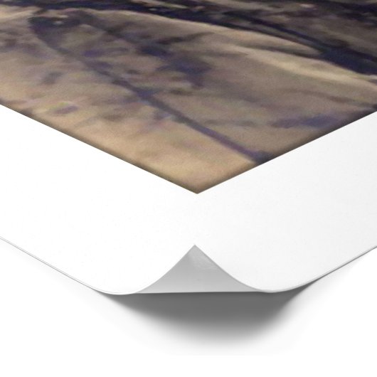 viktorianisches Mädchen, Profil, Sepithelton Poster (Ecke)