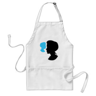 Viktorianisches Mädchen-Silhouette-Cameo Schürze