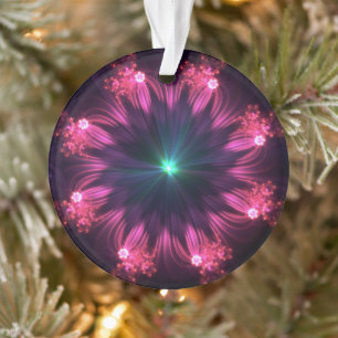 Viktorianisches Magenta-Mandala Ornament