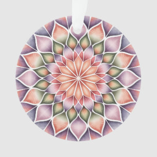 Viktorianisches Magenta-Mandala Ornament