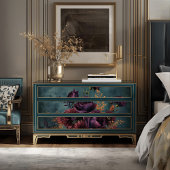 Viktorianisches Meer Grüne Blossom Glühwürmchen De Seidenpapier