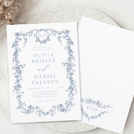 Viktorianisches Monogramm Einladung