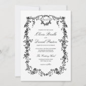 Viktorianisches Monogramm Einladung (Vorderseite)