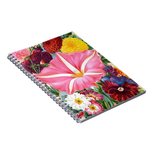 Viktorianisches Moonflower SpiralNotebook Notizblock (Rechte Seite)