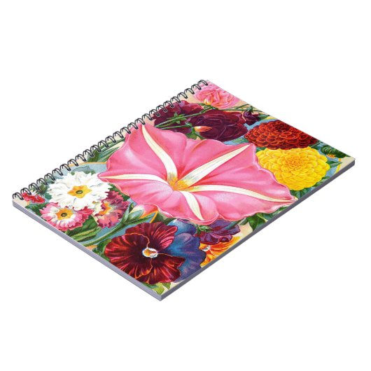 Viktorianisches Moonflower SpiralNotebook Notizblock (Linke Seite)