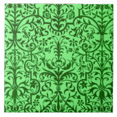 Viktorianisches Motiv in grün Fliese (Vorderseite)