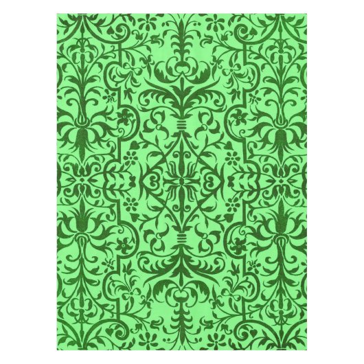 Viktorianisches Motiv in grün Tischdecke (Vorderseite)