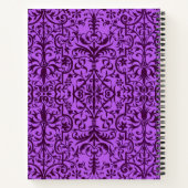 Viktorianisches Motiv in lila Notizblock (Rückseite)