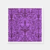 Viktorianisches Motiv in lila Serviette (Vorderseite)