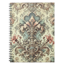 Viktorianisches Muster für Blumendach Notizblock